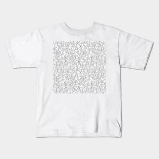 Call Me By Your Name Elios Shirt Faces in Faded Outlines on White CMBYN Kids T-Shirt